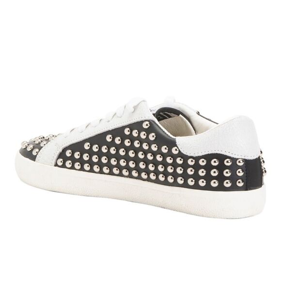VINTAGE HAVANNA Leather Angie Studded Sneakers - Picture 6 of 8